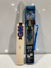 GM DIAMOND CRICKET BAT B55S SIZE 3 TO INCLUDE GM RADON CRICKET BAT