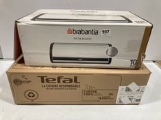 BRABANTIA ROLL TOP BREAD BIN TO INCLUDE TEFAL WOK PAN