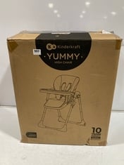 KINDERKRAFT YUMMY HIGH CHAIR MULTI RRP- £109