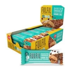 20 X FULFIL VITAMIN AND PROTEIN BARS (15 X 40 G BARS) — CHOCOLATE SALTED CARAMEL FLAVOUR — 15G HIGH PROTEIN, 9 VITAMINS, LOW SUGAR BB: 10/09/2024.