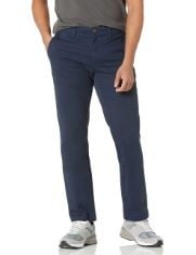 30X ASSORTED CLOTHING TO INCLUDE  ESSENTIALS MEN'S SLIM-FIT CASUAL STRETCH CHINO TROUSER, NAVY, 40W / 32L, THE DROP KARINA CROPPED BOXY BLAZER, TOFFEE BROWN, M.