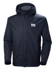 2X ASSORTED HELLY HANSEN TO INCLUDE HELLY HANSEN MENS SEVEN J RAIN JACKET, XL, NAVY, HELLY HANSEN MENS HH LOGO HOODIE, L, NAVY.