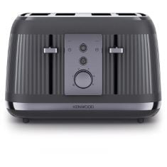 KENWOOD DUSK TOASTER, 4 SLOT TOASTER, REHEAT, 5 BROWNING SETTINGS, DEFROST AND CANCEL FUNCTIONS, PULL CRUMB TRAY, TFP 30.000GY, 1800W, SLATE GREY.