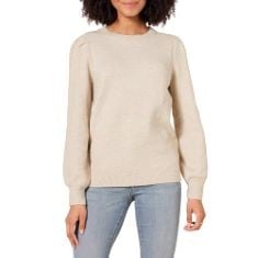 X30 ASSORTED CLOTHING TO INCLUDE  ESSENTIALS WOMEN'S SOFT TOUCH PLEATED SHOULDER CREWNECK JUMPER, BEIGE, S.