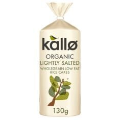 ASSORTED FOOD ITEMS TO INCLUDE KALLO ORGANIC LIGHTLY SALTED RICE CAKES, WHOLEGRAIN SLICES, LOW FAT HEALTHY SNACKS, VEGAN FRIENDLY, GLUTEN FREE & SUGAR FREE WITH NO ARTIFICIAL COLOURS OR FLAVOURS, MUL