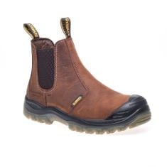 1 X DEWALT NITROGEN MENS SAFETY BOOTS | BROWN DEALER | S3 SRA RATED | WATER RESISTANT |STEEL TOE CAP BOOT | SIZE 8 UK.