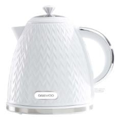 APPROX X15 ASSORTED ITEMS TO INCLUDE DAEWOO SDA1780 ARGYLE COLLECTION, 1.7L, ELECTRIC KETTLE WITH REMOVABLE LID AND FILTER FOR AN EASY CLEAN, AUTO SHUT OFF AND POWER INDICATOR FOR SAFETY, WHITE, KRAF