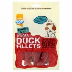 9 X GOOD BOY DOG TREATS TENDER DUCK FILLETS, 80 G (BOX OF 10) BBE: 11/08/24.