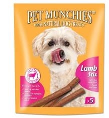 ASSORTED DOG FOOD ITEMS TO INCLUDE PET MUNCHIES LAMB STIX DOG TREATS, HEALTHY TRAINING TREATS WITH NATURAL INGREDIENTS 50G, PACK OF 10 (50 CHEWS), YUM BY YUMOVE PLAQ ATTAQ, DENTAL STICKS FOR LARGE DO