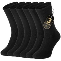 21 X ALL THINGS ACCESSORY 3 PAIRS MENS THERMAL SOCKS - BRUSHED THICK WARM WINTER BOOT SOCKS UK 6-11.