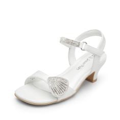 DREAM PAIRS GIRLS SANDALS SUMMER SHOES,SIZE 13 LITTLE KID,WHITE,SDSD 2420K.