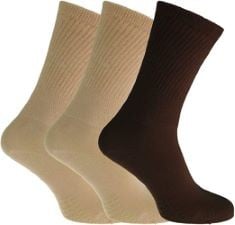 15X ASSORTED SOCKS TO INCLUDE SAHNIS MENS DIABETIC SOCKS NON ELASTIC EXTRA WIDE HAND LINKED TOE IDEAL FOR TRAVEL 6-11 BROWN MIX, IRON MOUNTAIN IMSCK221 MENS MULTIPACK WORKWEAR HEAVY DUTY RECYCLED COT