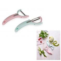 50 X PRETTY PASTELS BPA FREE LUXURY KITCHEN TOOLS & GADGETS, EASY USE, EASY HANG & STORE (DUO FLIP PEELER).