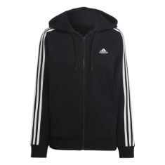 X10 ASSORTED CLOTHING TO INCLUDE ADIDAS WOMEN'S ESSENTIALS 3-STRIPES HOODED TRACK TOP, BLACK/WHITE, S.