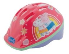 X5 ASSORTED BIKE HELMETS TO INCLUDE PEPPA PIG KIDS BIKE HELMET OFFICIALLY LICENSED CHARACTER DESIGN ROBUST EPS INNER MATERIAL, ADJUSTABLE SIZE, VENTILATED SHELL FOR COOLING SUITABLE FOR HEAD SIZES 48