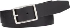 X2 ASSORTED ITEMS TO INCLUDE TOMMY HILFIGER MEN BELT JEANS BUCKLE 3.5 LEATHER, BLACK (BLACK), 85 CM.