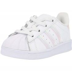 ADIDAS UNISEX KIDS SUPERSTAR EL GYMNASTICS SHOE, FOOTWEAR WHITE FOOTWEAR WHITE FOOTWEAR WHITE, 4 UK CHILD.