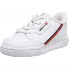 ADIDAS UNISEX KIDS CONTINENTAL 80 SLIPPERS, WHITE FTW BLA ESCARL MARUNI 000, 4 UK CHILD.