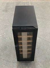 COOKOLOGY BLACK WINE COOLER WITH WOOD SHELVES - MODEL NO. CWC301BK -RRP £300