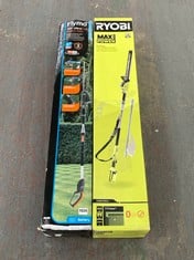 RYOBI MAX POWER CORDLESS HEDGE TRIMMER TO INCLUDE FLYMO 18V ULTRA CUT REACH 420-RRP £355