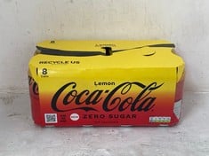 27 X PACK OF COCA-COLA ZERO LEMON 8 X 330ML BBE: 30/11/24 (COLLECTION ONLY) (CAGE NOT INCLUDED)