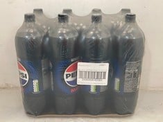 CAGE OF 8 X 2L PACK OF PEPSI MAX BBE: 09/2024 (COLLECTION ONLY) (CAGE NOT INCLUDED)