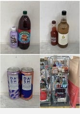 CAGE OF ASSORTED ITEMS TO INCLUDE ST LAWRENCE GOLD PURE DARK CANADIAN MAPLE SYRUP 1L - BBE 10/01/27 (COLLECTION ONLY)(CAGE NOT INCLUDED)