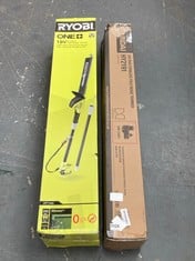 HYUNDAI 20V 410MM CORDLESS LONG REACH POLE HEDGE TRIMMER HY2191 - RRP £129 TO INCLUDE RYOBI ONE+ 18V CORDLESS POLE HEDGE TRIMMER OPT1845 - RRP £133