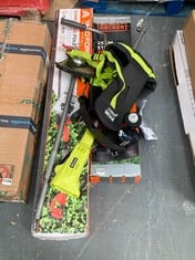 3 X ASSORTED ITEMS TO INCLUDE YARDFORCE 20V 41CM CORDLESS POLE HEDGE TRIMMER LHC41A