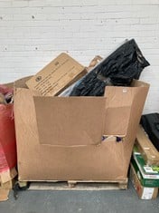 PALLET OF ASSORTED ITEMS TO INCLUDE ELLIE-BO BLACK 24" DOG CRATE (KERBSIDE PALLET DELIVERY)