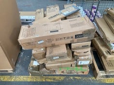 PALLET OF ASSORTED ITEMS TO INCLUDE CHELSEA RADIATOR COVER IN WHITE (KERBSIDE PALLET DELIVERY)