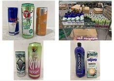 QTY OF ASSORTED ITEMS TO INCLUDE RAW ENERGY APPLE AND GUAVA BBE 10/24 (COLLECTION ONLY )