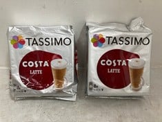 QTY OF COFFEE TO INCLUDE TASSIMO COSTA LATTE BBE: 19/04/25