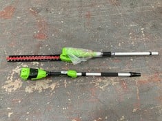 GREENWORKS 40V POLE HEDGE TRIMMER