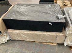 BLACK KING SIZE DIVAN BASE SET WITHOUT THE HEADBOARD (KERBSIDE PALLET DELIVERY)