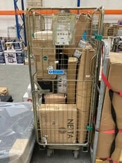 CAGE OF ASSORTED ITEMS TO INCLUDE NETTA 16" OSCILLATING PEDESTAL FAN (CAGE NOT INCLUDED) (KERBSIDE PALLET DELIVERY)