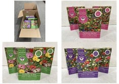 QTY OF ASSORTED GARDEN SEED TO INCLUDE SNAKE N RAKE WILDLIFE RAINBOW GARDEN