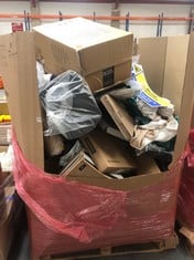 PALLET OF ASSORTED ITEMS TO INCLUDE 85 LITRE SENSOR BIN (KERBSIDE PALLET DELIVERY)