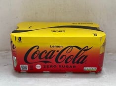 CAGE OF COCA COLA LEMON 8 PACK X 330ML BBE 30/11/24(COLLECTION ONLY ) ( CAGE NOT INCLUDED )