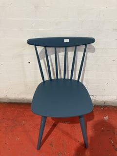 JOHN LEWIS SPINDLE DINING CHAIR 1 OF 2 BLUE BEECH WOOD RRP £279