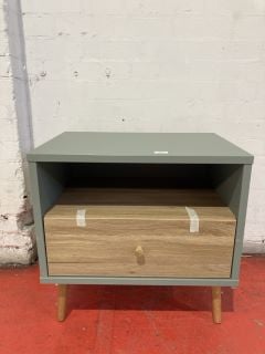 JOHN LEWIS EASY EASY KLIX HARRELSON 1 DRAWER BEDSIDE TABLE GREY RRP £139