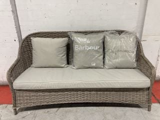 JOHN LEWIS DESSER DIJON 3 SEATER RATTAN SOFA RRP £1000