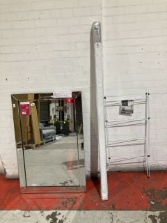 BEVELLED MITRE RECTANGLE FRAME WALL MIRROR RRP £140