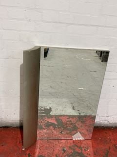 R.V. ASTLEY KEEL CHAMPAGNE SILVER FRAME MIRROR (TOP/BASE LONG SIDE) RRP £800