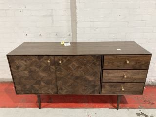 JOHN LEWIS + SWOON FRANKLIN TV STAND SIDEBOARD FOR TVS UP TO 55" BROWN RRP £749 (003334953)