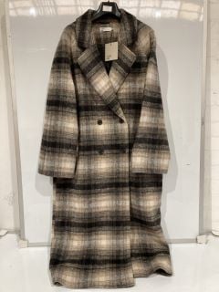 JOHN LEWIS AND/OR DARCEY CHECK COAT UK 12 MULTI RRP £169