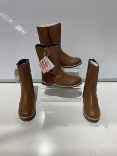 2 X JOHN LEWIS ISOBEL 2 BOOTS SIZE 32 TAN