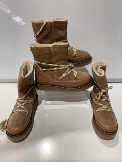 2 X JOHN LEWIS AND/OR PILOT BOOTS BROWN TAN SIZES EUR 39 EUR 40 TOTAL RRP £378