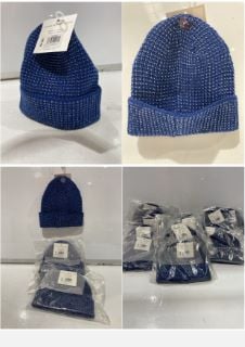 22 X JOHN LEWIS REFLECTIVE BEANIE BLUE TOTAL RRP £220