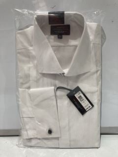 3 X JOHN LEWIS MARCELLA WING SLIM FIT WHITE SHIRT 14.5R AND JOHN LEWIS PLEAT POINT TAILORED FIT WHITE SHIRT 16.5R AND JOHN LEWIS MARCELLA WING WHITE SHIRT REGULAR FIT 16.5R TOTAL RRP £135